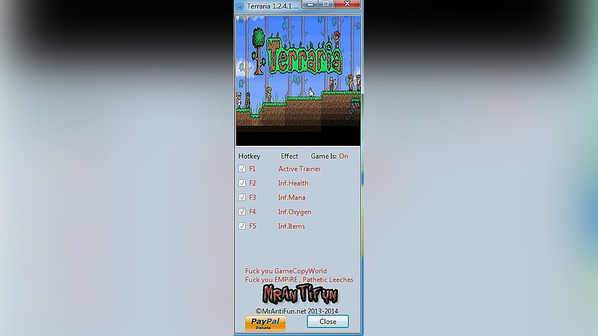 Terraria — Trainer (+4) [1.2.4.1] [MrAntiFun]