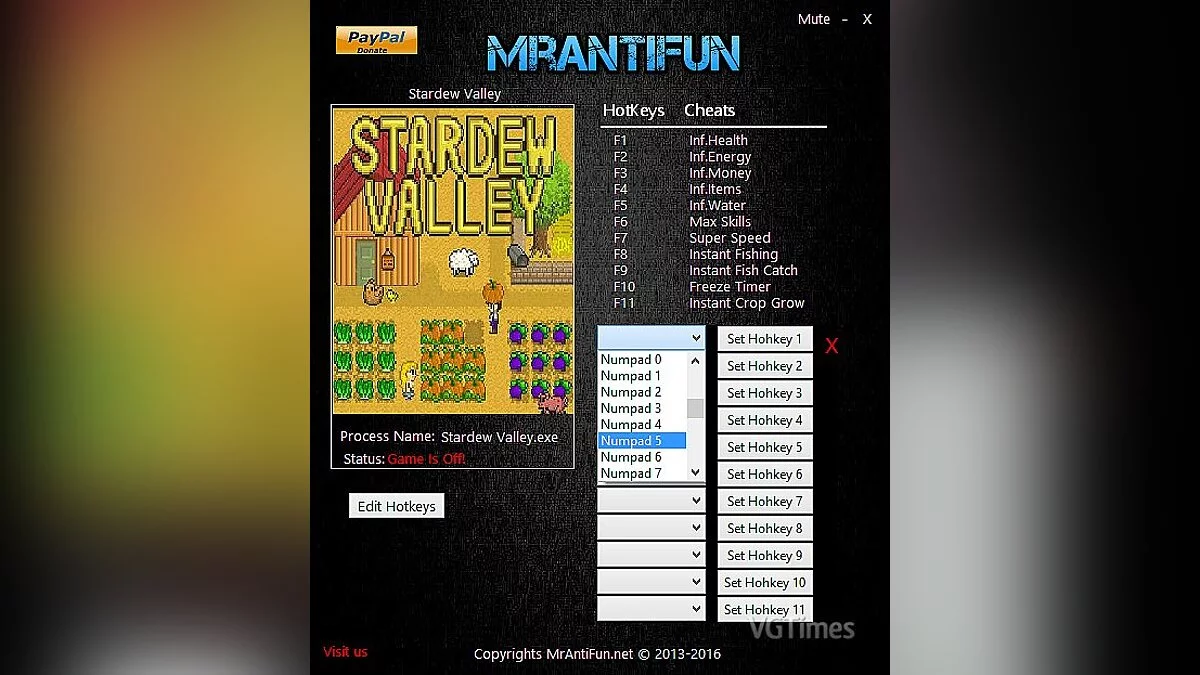 Stardew Valley — Trainer (+11) [1.10] [MrAntiFun]