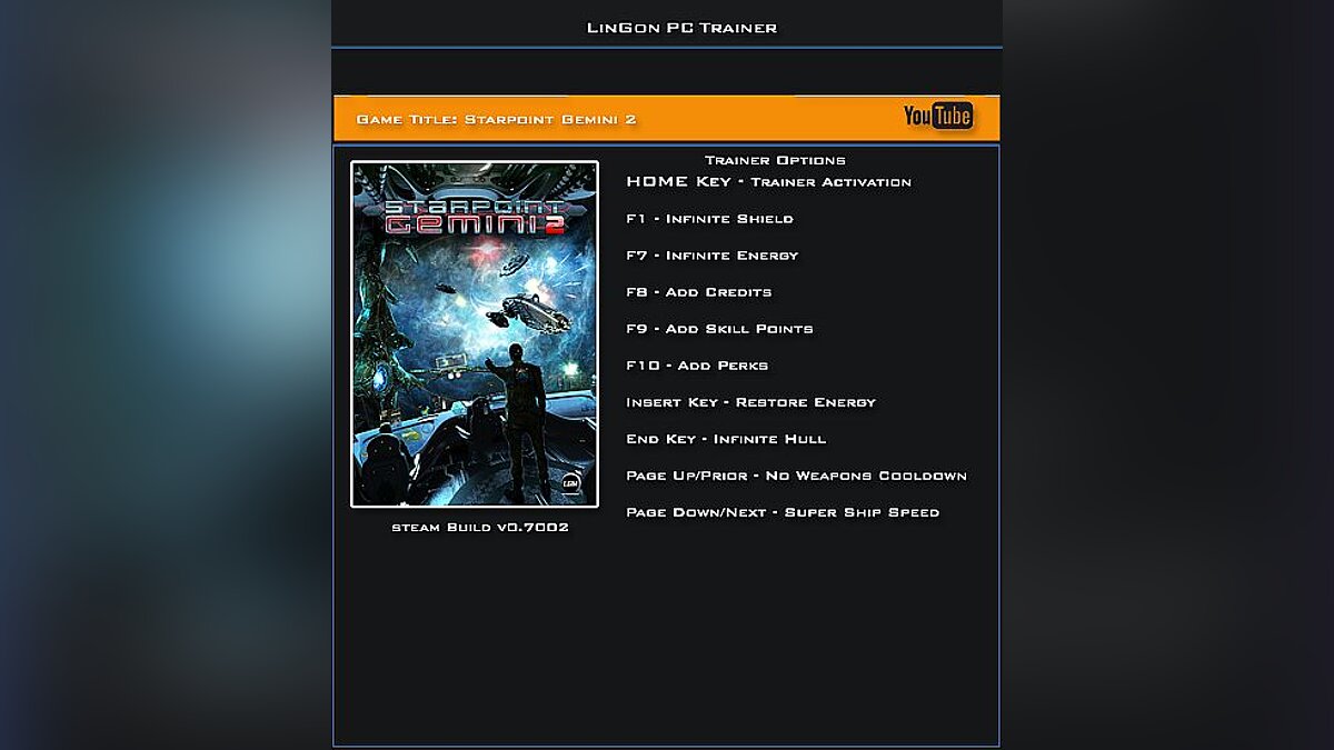 Starpoint Gemini 2 — Trainer (+9) [Build 0.7002] [LinGon]