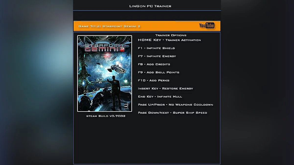 Starpoint Gemini 2 — Trainer (+9) [Build 0.7002] [LinGon]