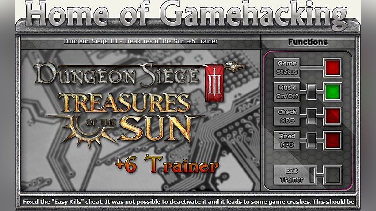 Dungeon Siege 3 — Trainer (+6) [1.0: Fixed Version] [HoG / sILeNt heLLsCrEAm]