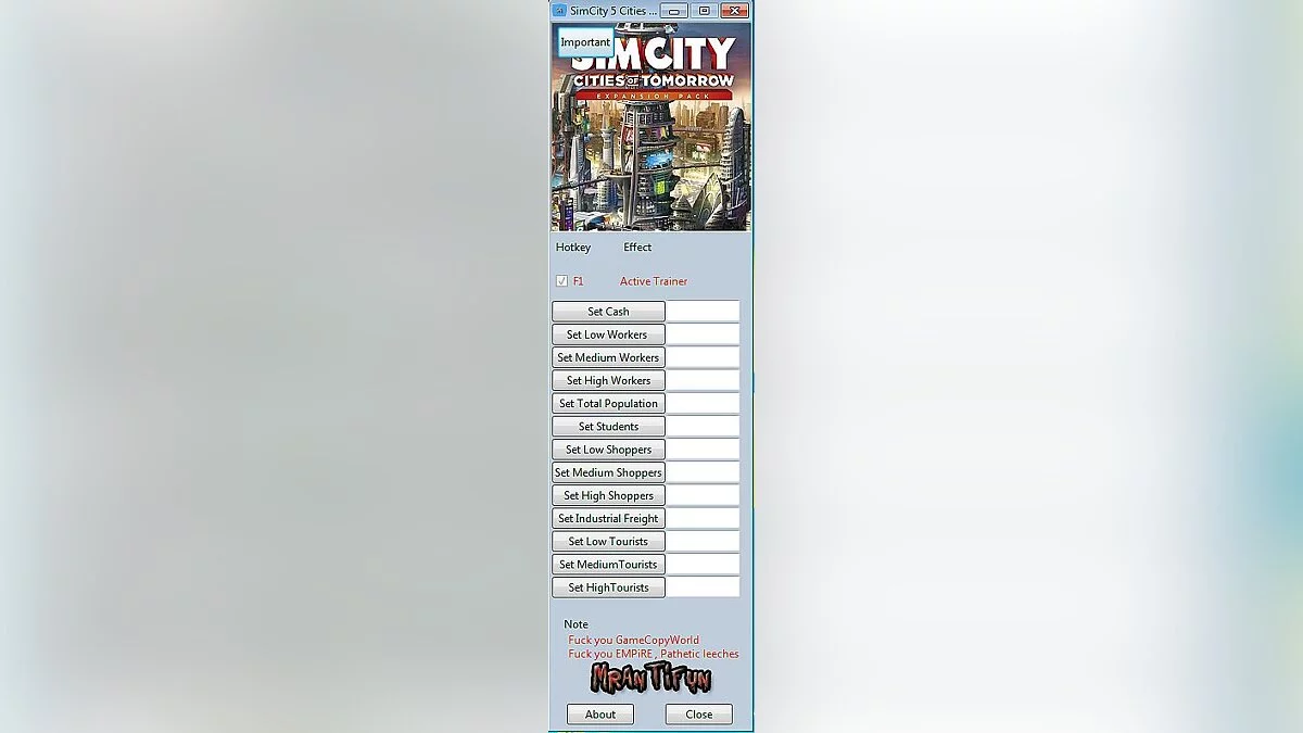 SimCity (2013) — Трейнер / Trainer (+13) [Offline Version] [MrAntiFun]