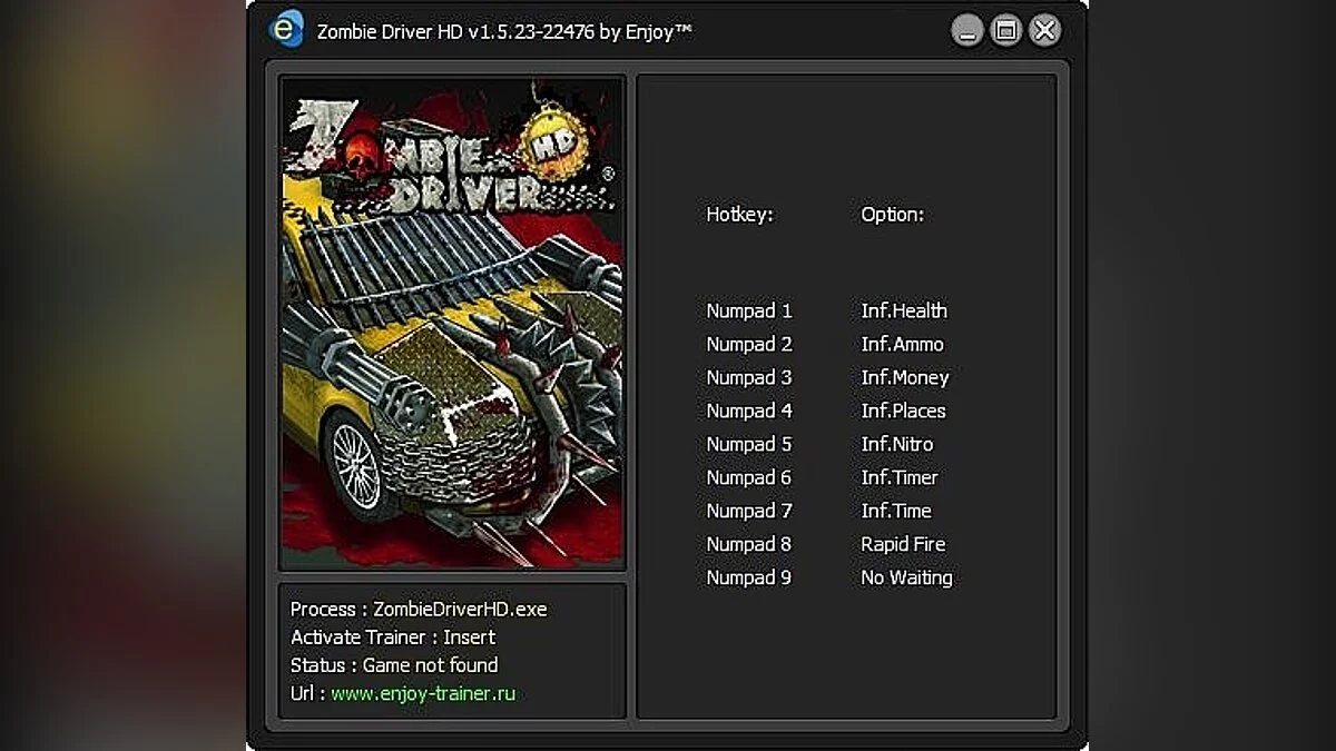 Zombie Driver — Zombie Driver HD : Trainer / Trainer [v1.5.23-22476] [Enjoy][ENJ]