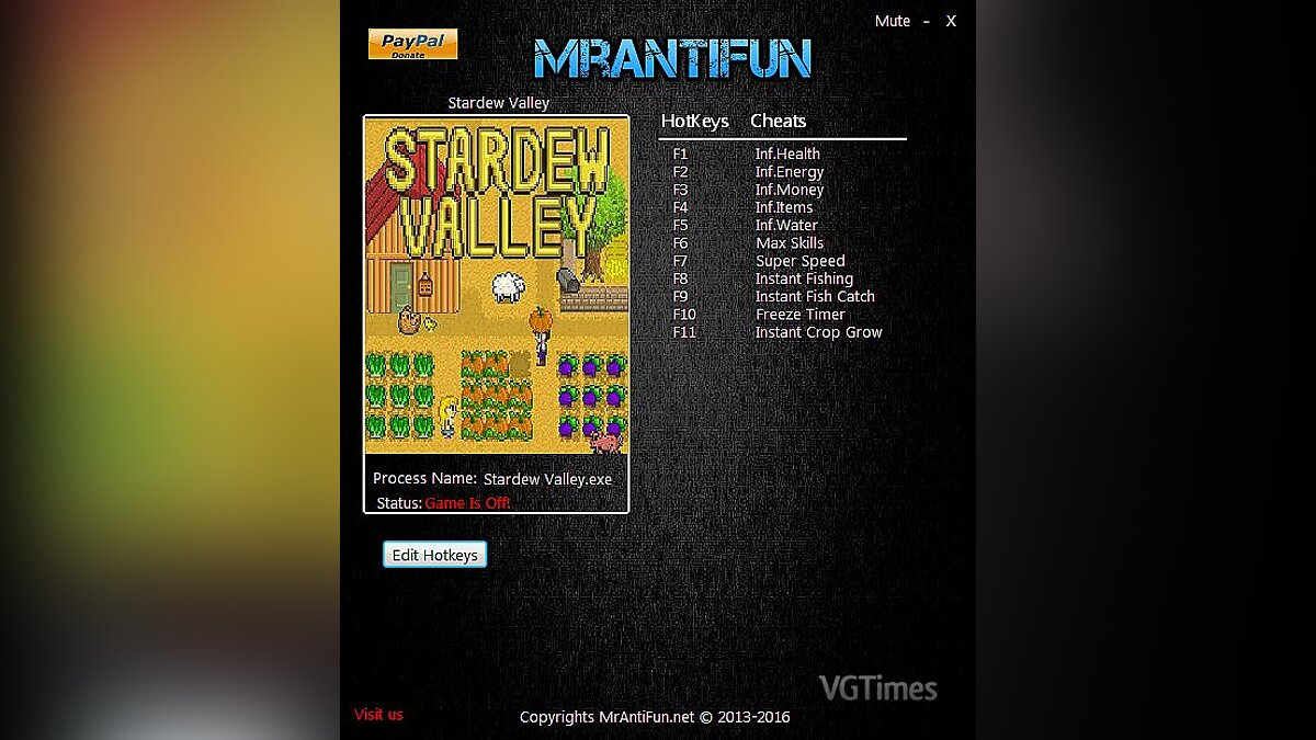 Stardew Valley — Trainer (+11) [1.20] [MrAntiFun]