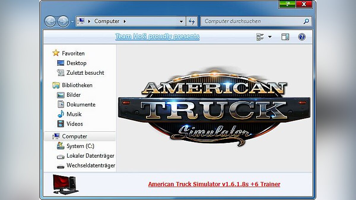 American Truck Simulator — American Truck Simulator: Трейнер / Trainer (+6) [1.6.1.8s] [iNvIcTUs orCuS / HOG]