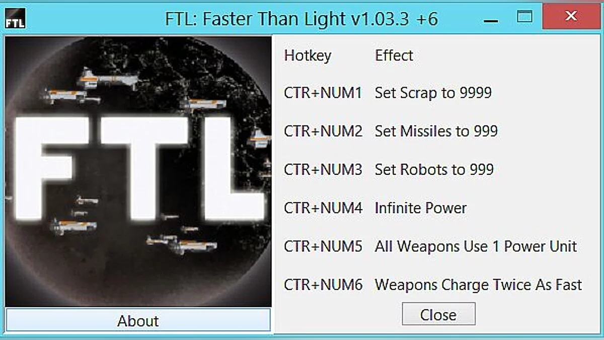 FTL: Faster Than Light — Трейнер / Trainer (+17) [1.5.4] [MrAntiFun]