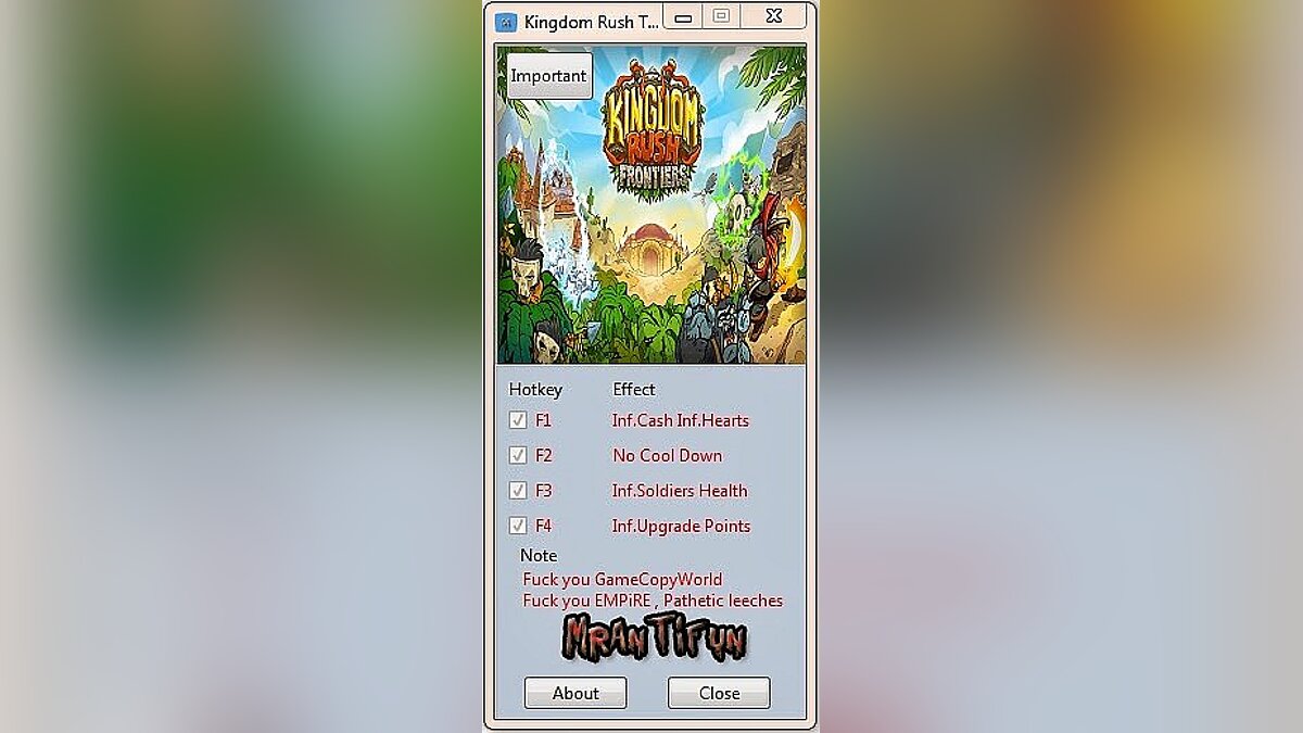 Kingdom Rush — Trainer (+5) [1.0] [MrAntiFun]