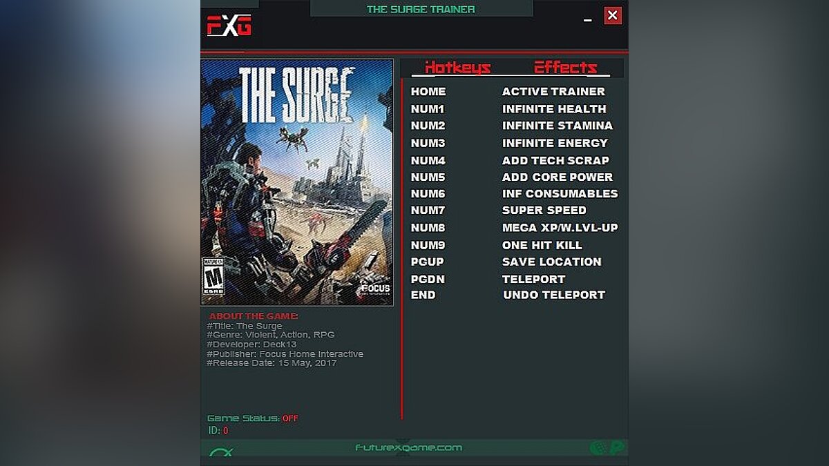 The Surge — Trainer (+10) [1.0] [FutureX]