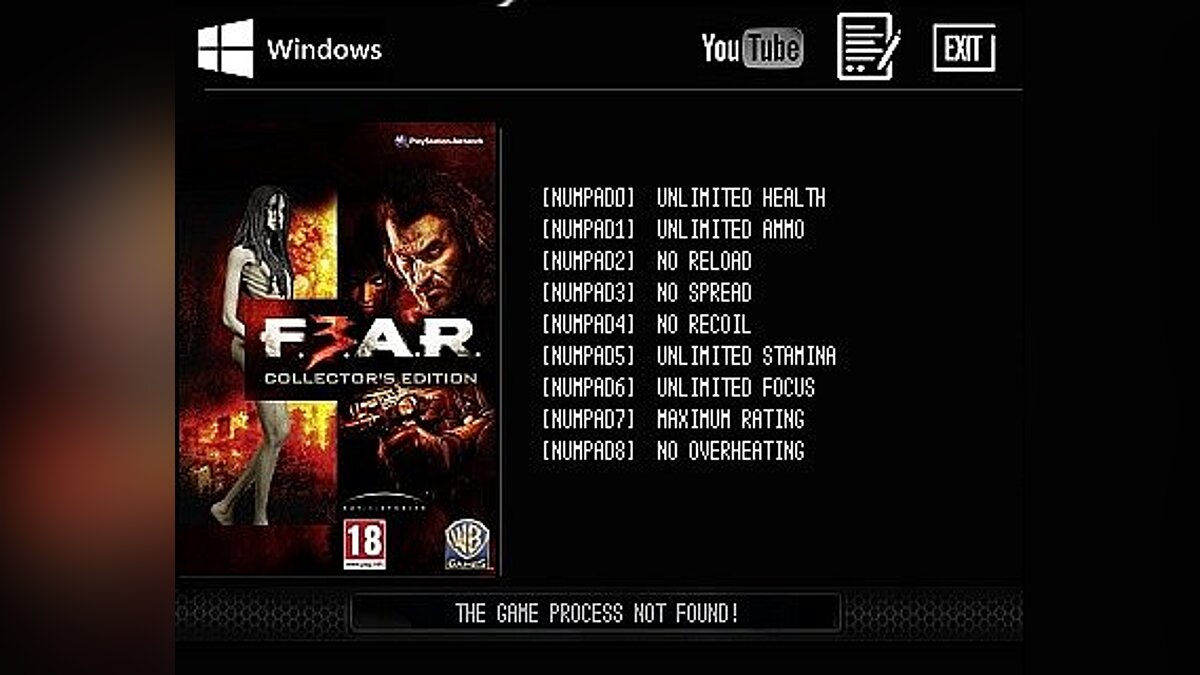 F.E.A.R. 3 — Trainer (+9) [Ver.00.20.1060] [LIRW/GHL]