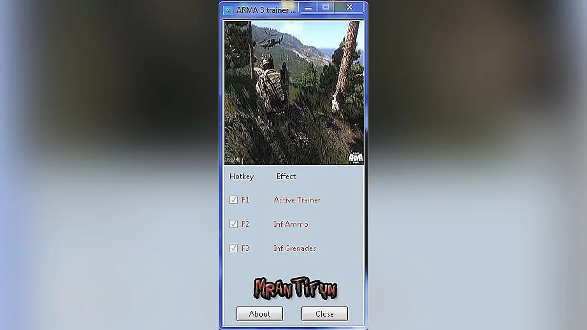 ArmA 3 — Trainer (+2) [1.0.109.911] [MrAntiFun]
