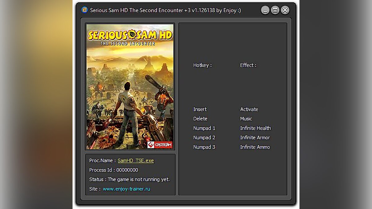 Serious Sam HD: The Second Encounter — Trainer (+3) [1.126138] [Enjoy]