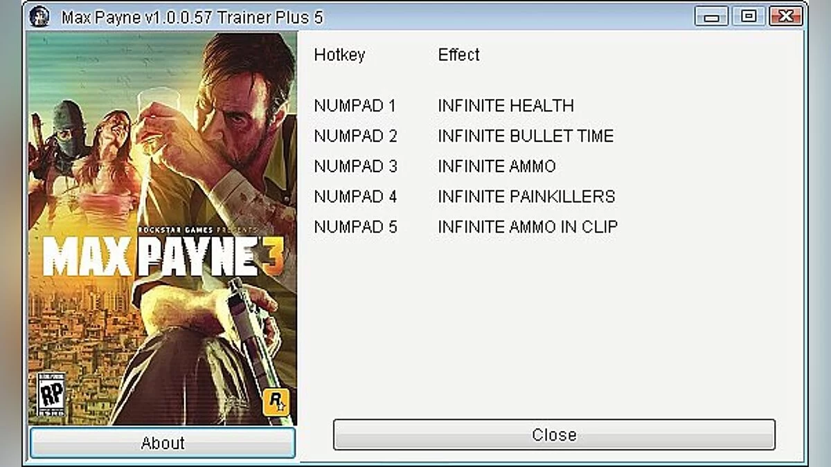 Max Payne 3 — Entrenador / entrenador (+5) [1.0.0.57] [Grizzly]