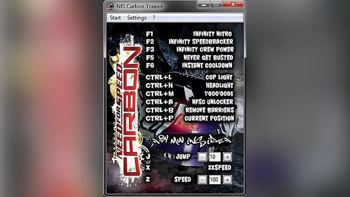 Need for Speed Carbon — Trainer [MWInside]