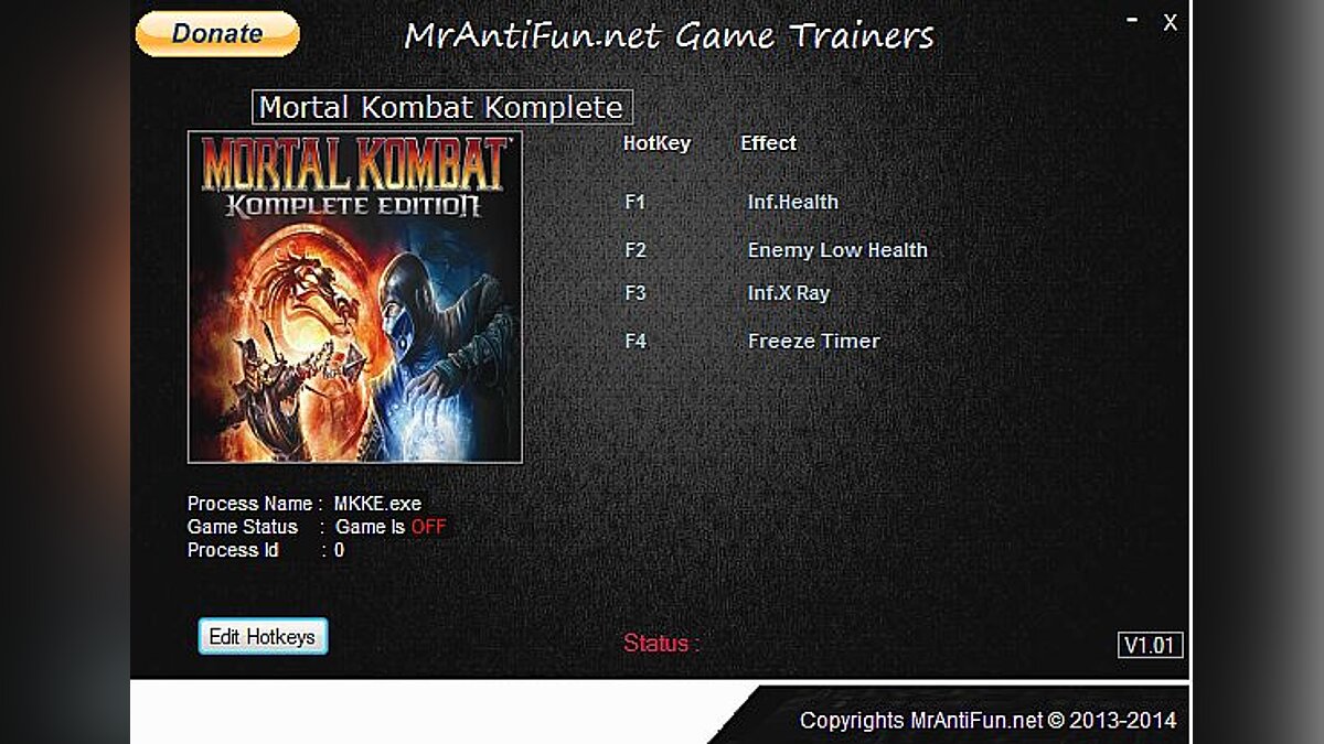 Mortal Kombat (2011) — Trainer (+4) [Update 07.27.2014] [MrAntiFun]