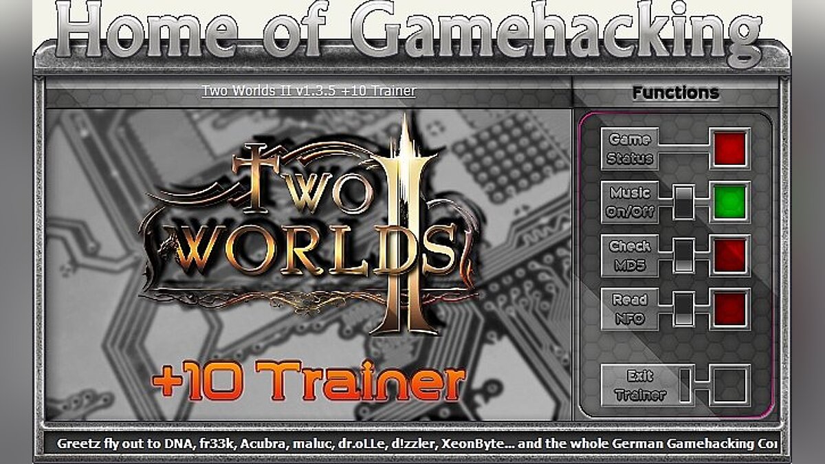 Two Worlds 2 — Trainer (+10) [1.3.7: DX9 & DX10] [sILeNt heLLsCrEAm/HoG]