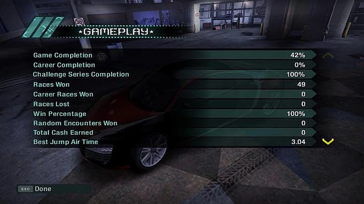 Need for Speed Carbon — Сохранение / SaveGame (100% Серия Соревнований)