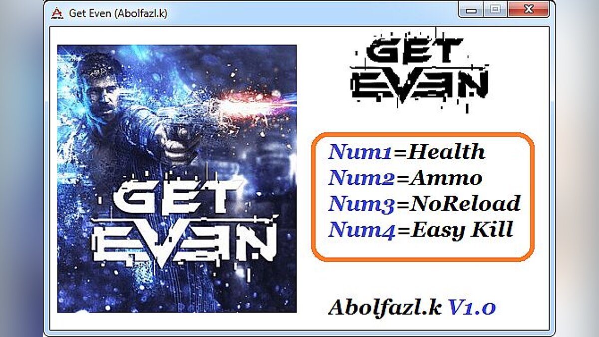 Get Even — Trainer (+4) [1.0] [Abolfazl.k]