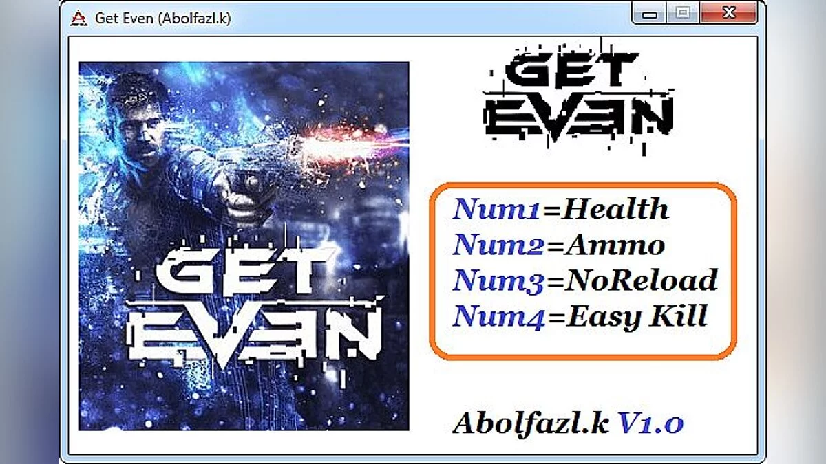 Get Even — Трейнер / Trainer (+4) [1.0] [Abolfazl.k]