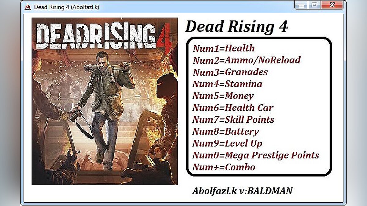 Dead Rising 4 — Trainer (+11) [Update 1] [Abolfazl.k]