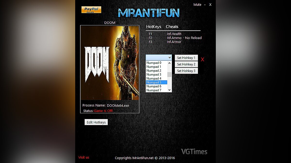 Doom — Trainer (+4) [1.00: x64] [MrAntiFun]