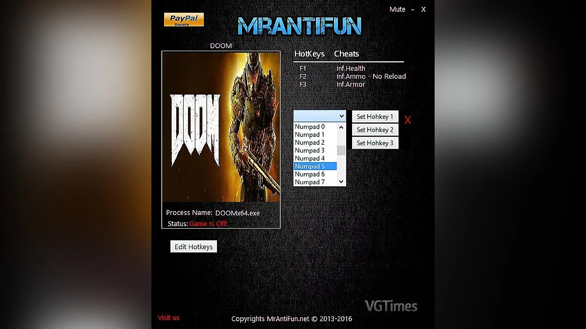 Doom — Entrenador / entrenador (+4) [1.00: x64] [Mrantifun]