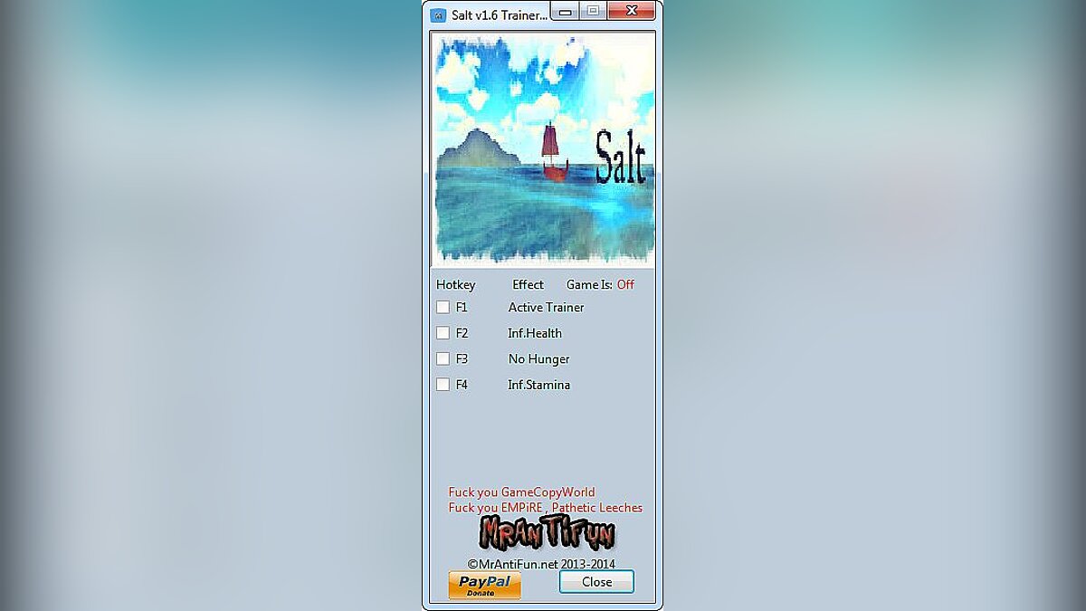 Salt — Trainer (+3) [1.6] [MrAntiFun]