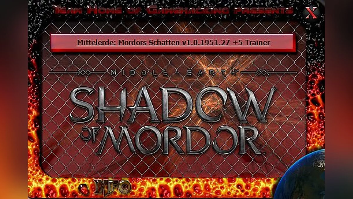 Middle-earth: Shadow of Mordor — Trainer / Trainer (+5) [1.0.1951.27] [Invictus Orcus / Hog]