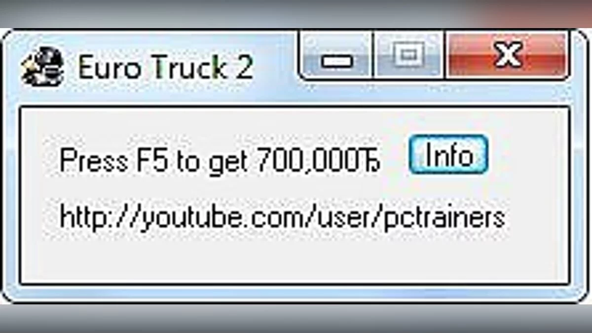 Euro Truck Simulator 2 — Trainer (+1: Money) [1.1.1] [PCtrainers]