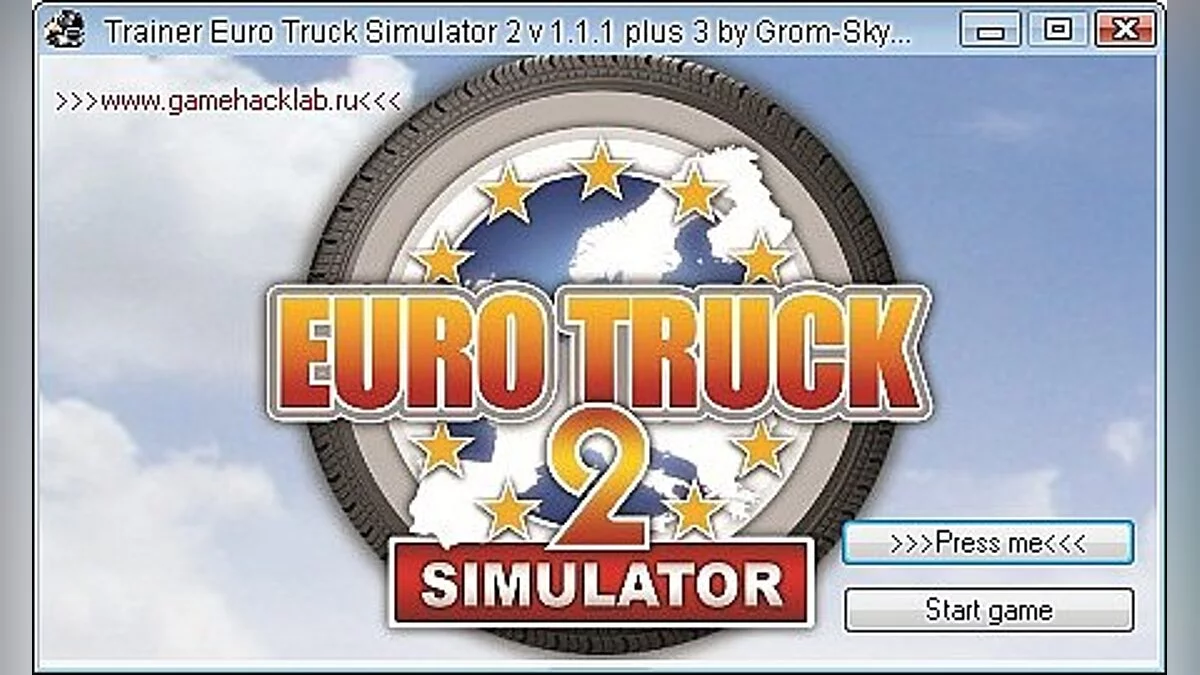 Euro Truck Simulator 2 — Trainer (+3) [1.1.1] [Grom-Skynet / GHL]