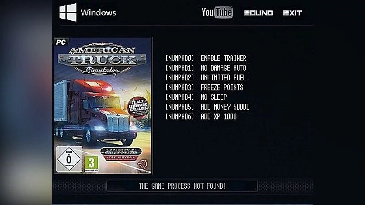 American Truck Simulator — Trainer (+6) [1.3.1.1s] [LIRW/GHL]