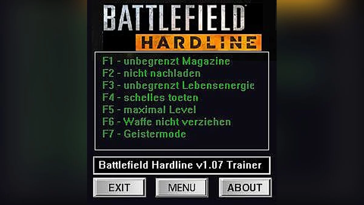 Battlefield: Hardline — Trainer (+7) [1.07.15] [dR.oLLe]