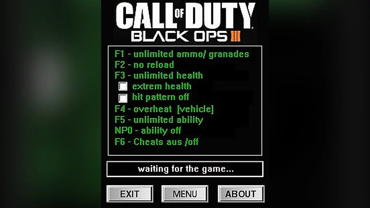 Call of Duty: Black Ops 3 — Trainer (+6) [1.02 - 1.03] [dR.oLLe]