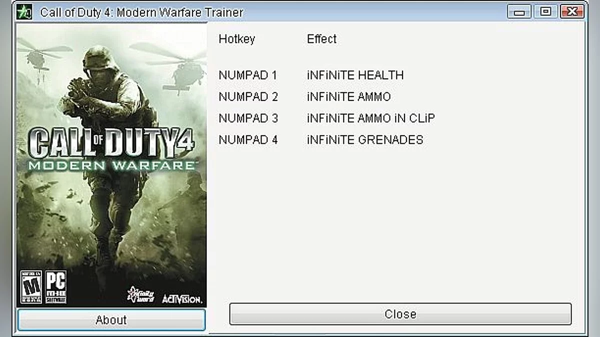 Call of Duty 4: Modern Warfare — Trainer (+4) [1.7] [GRIZZLY]