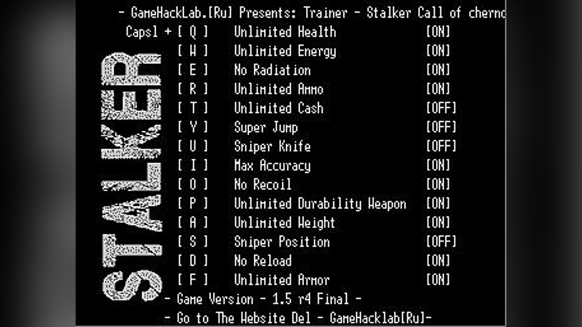 S.T.A.L.K.E.R.: Call of Pripyat — Trainer (+12) [Mod v1.5 r4] [LIRW / GHL] - Update: 08/10/2017