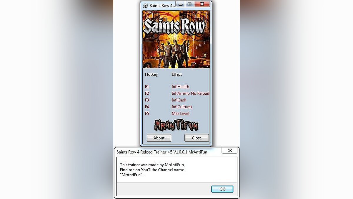 Saints Row 4 — Trainer (+5) [1.0.0.1] [MrAntiFun]