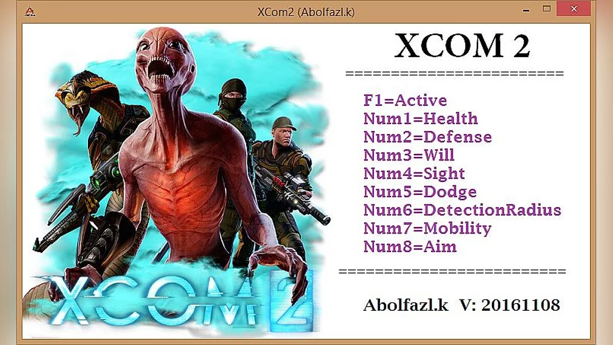 XCOM 2 — Trainer (+8) [20161108: x64] [Abolfazl.k]