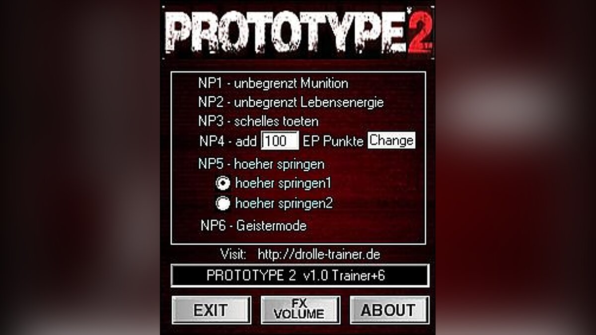 Prototype 2 — Trainer (+6) [1.0] [dr.olle]