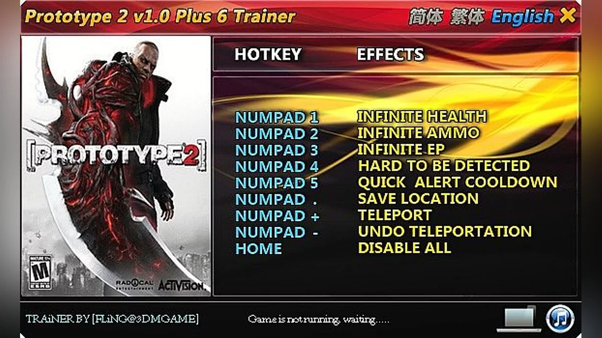 Prototype 2 — Trainer (+6) [1.0] [FLiNG]