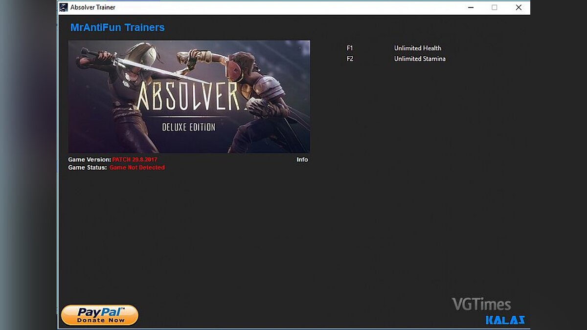 Absolver — Trainer (+2) [29.8.2017] [Kalas]