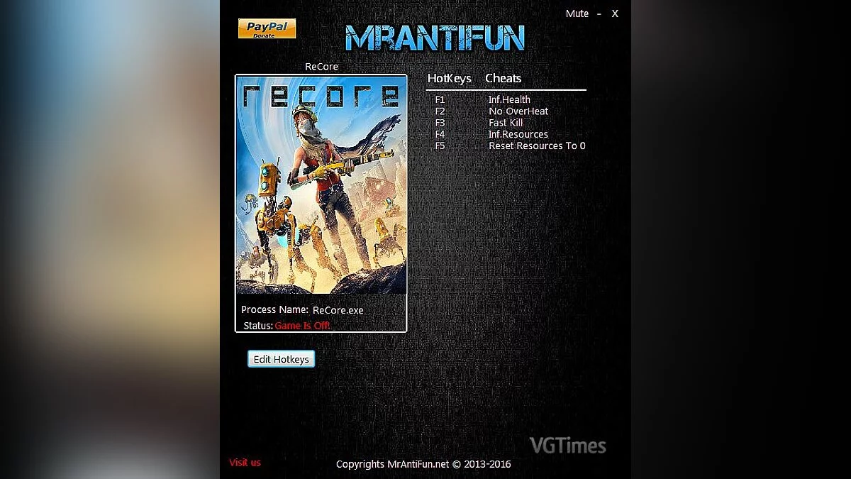 ReCore — Trainer (+5) [1.1.7400.2] [MrAntiFun]