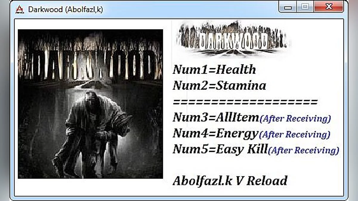 Darkwood — Трейнер / Trainer (+5) [1.0] [Abolfazl.k]