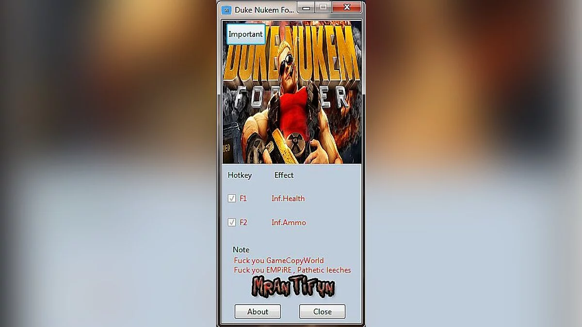 Duke Nukem Forever — Trainer (+2) [1.0] [MrAntiFun]