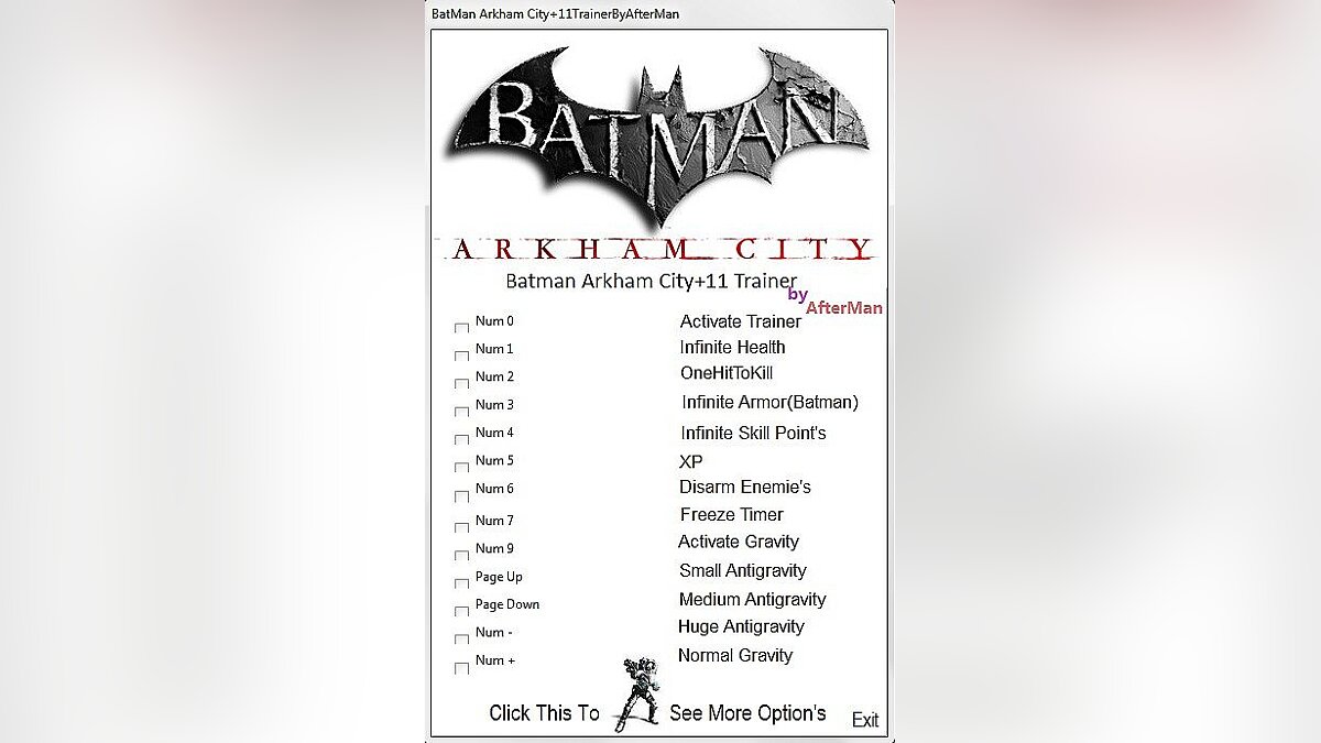 Batman: Arkham City — Trainer (+11) [All Version's] [AfterMan]