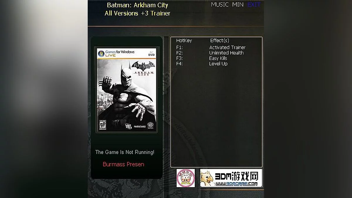 Batman: Arkham City — Entrenador (+3) [Todas las versiones: 1.0 y otras - DX9 / DX11: corregido] [testhawk]