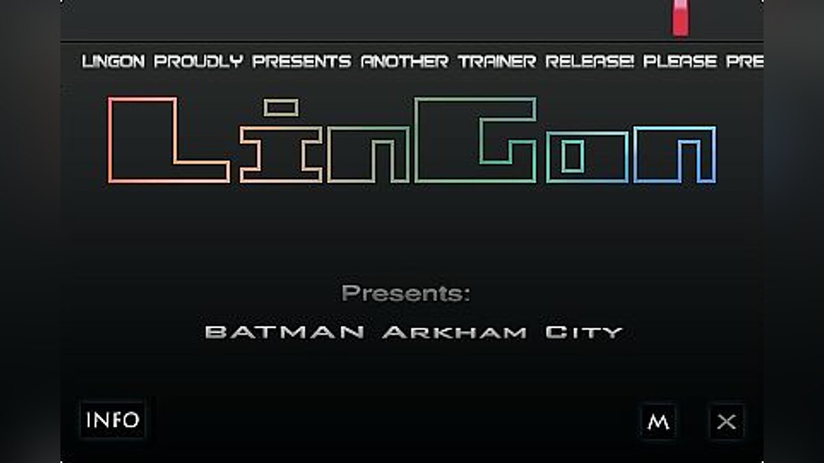 Batman: Arkham City — Trainer (+10) [Update 1: DX9 / STEAM] [LinGon]