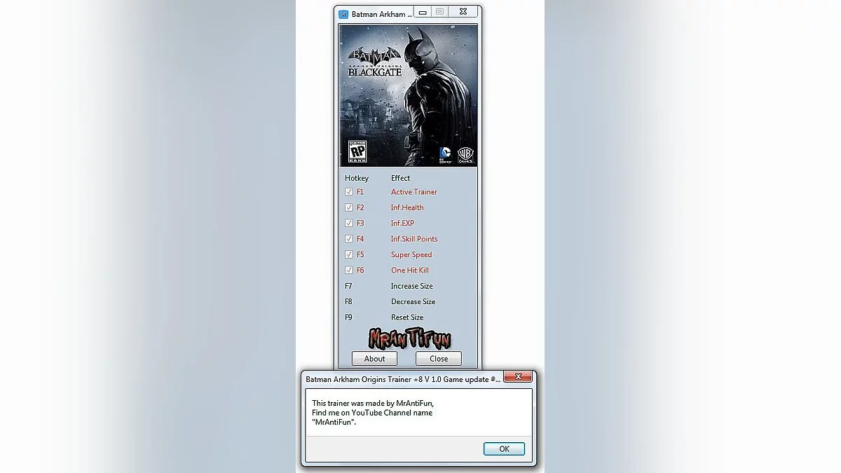 Batman: Arkham Origins — Trainer (+8) [Update 2] [MrAntiFun]