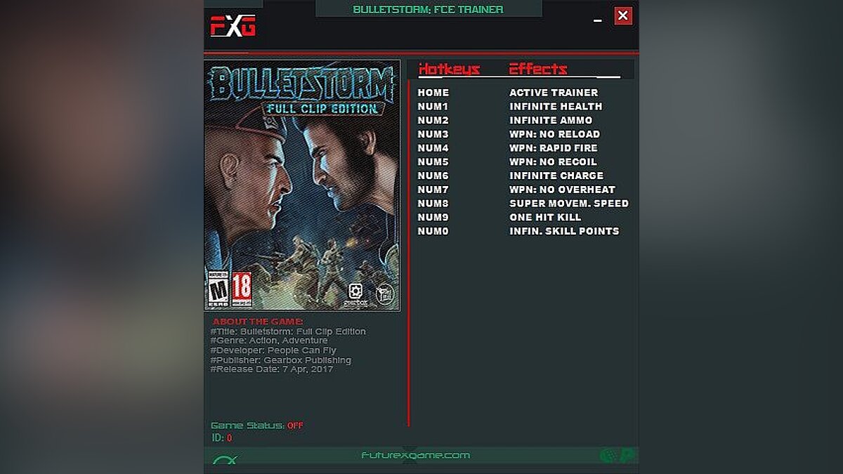 Bulletstorm — Trainer (+10) [Update 2] [FutureX]