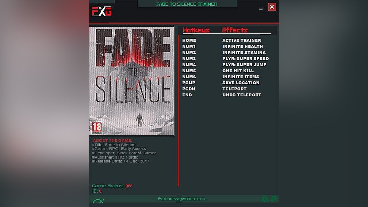 Fade to Silence — Trainer (+7) [1.0.626] [FutureX]