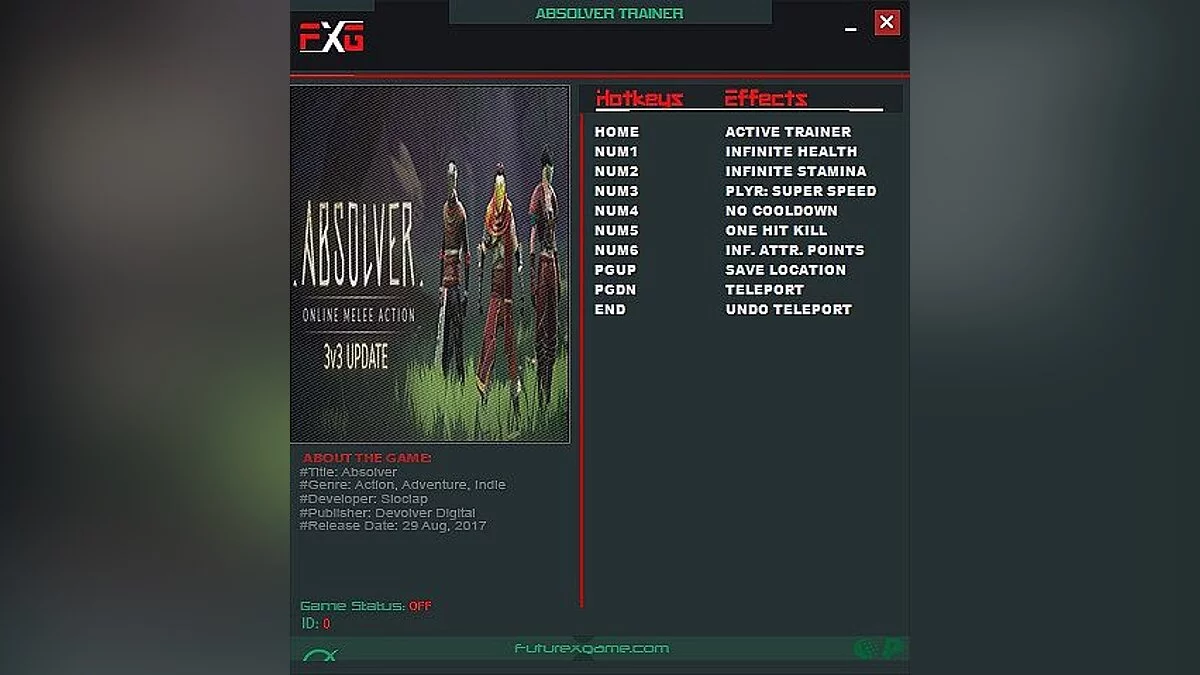 Absolver — Trainer (+7) [1.12] [FutureX]