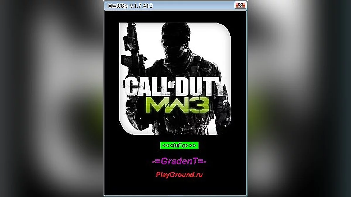 Call of Duty: Modern Warfare 3 (2011) — Trainer (+14) [1.7.413] [GradenT]